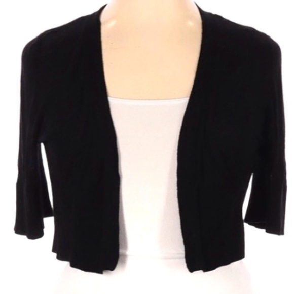 Lane Bryant black shrug cardigan‎ #009200-12 14-16 - Picture 1 of 4